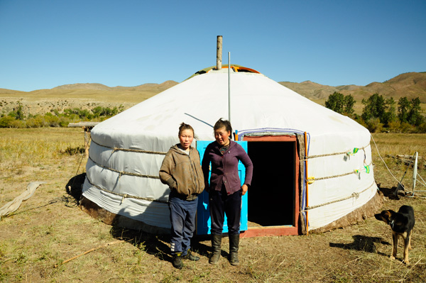 Hutte en Mongolie